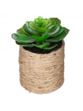 160065 ATMOSPHERA SAKSIJA 12X15CM PE/KONOPLJA BOJA PESKA