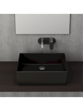 Milano 50cm bez rupe lavabo mat crna 1215-004-0125