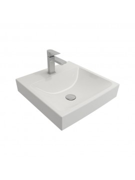 Scala 48cm lavabo sa rupom sjajna bela 1076-001-0126