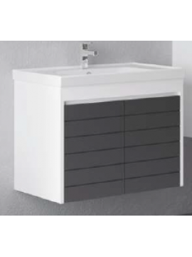 Kontesa MOSTAR 70 MDF donji deo - konzolna - Belo/Sivo mat 84107